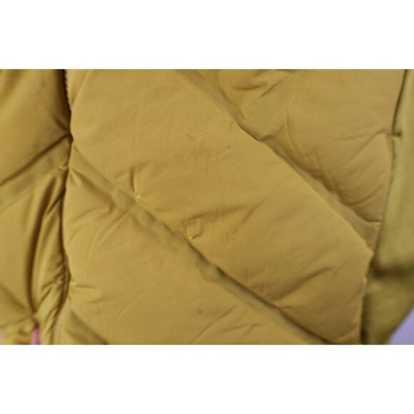 Athleta Womens Size 2X Duck Down Insulated Full Zip Puffer Vest Jacket Yellow - Picture 4 of 15